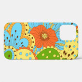Hand getrokken bloemen: kleurrijke naadloos Case-Mate iPhone case (Achterkant (horizontaal))