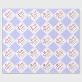 Hand getrokken bloemen licht Paarse douche Cadeaupapier (Vlak)