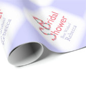 Hand getrokken bloemen licht Paarse douche Cadeaupapier (Rol Hoek)