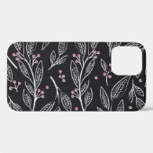 Hand getrokken bloemen: naadloos ontwerp Case-Mate iPhone case (Achterkant (horizontaal))