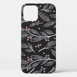 Hand getrokken bloemen: naadloos ontwerp Case-Mate iPhone case