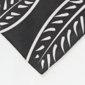 Hand getrokken bloemen: naadloos ontwerp fleece deken (Hoek)