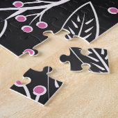 Hand getrokken bloemen: naadloos ontwerp legpuzzel (Zijkant)