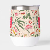 Hand getrokken Bloemen Vogels Bijen Botanische Mon (Links)