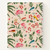 Hand getrokken Bloemen Vogels Bijen Botanische Mon Notitieboek (Achterkant)