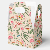 Hand getrokken Bloemen Vogels Bijen Botanische Pat Bedankdoosjes (Geopend)