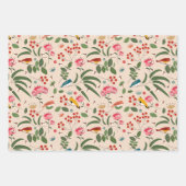 Hand getrokken Bloemen Vogels Bijen Botanische Pat Inpakpapier Vel (Voorkant 2)