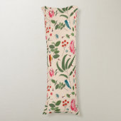 Hand getrokken Bloemen Vogels Bijen Botanische Pat Lichaamskussen (Voorkant Verticaal)