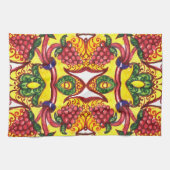 Hand getrokken: bloemensierlijke elegantie. theedoek (Horizontaal)