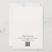 Hand getrokken bloemenurn iets blauw Vrijgezellenf Kaart (Achterkant)