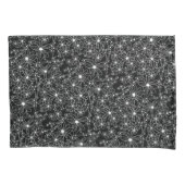 Hand getrokken bloemenzwart wit omkeerbaar patroon kussensloop (Voorkant)