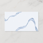 Hand getrokken Blue Bow Boy Baby shower Luier Raff Visitekaartje (Achterkant)