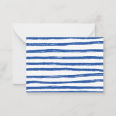 Hand getrokken Blue Bow Paar Stationery Notitiekaartje (Achterkant)