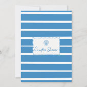 Hand getrokken Blue Stripe Vis Koppels Vrijgezelle Kaart (Achterkant)