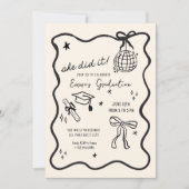 Hand getrokken boog Afstuderen Aankondiging (Voorkant)