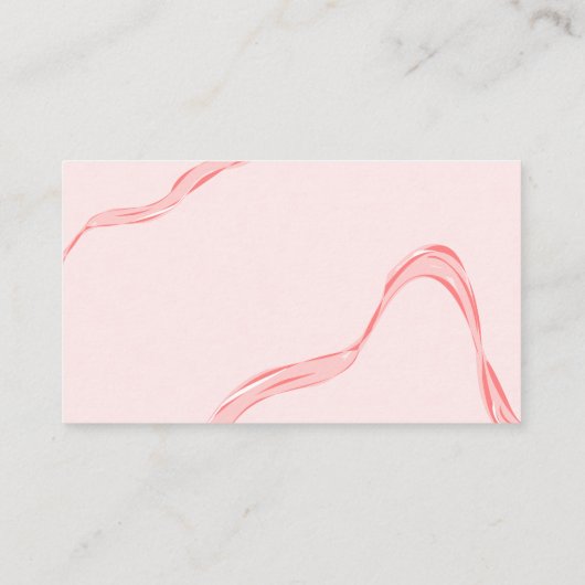 Hand getrokken boog Baby shower luier Raffle Kaart Visitekaartje (Achterkant)