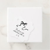 Hand getrokken boog bruiloft gunst Labels (In situ)