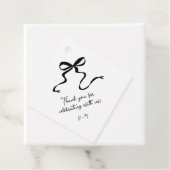 Hand getrokken boog bruiloft gunst Labels (In situ)