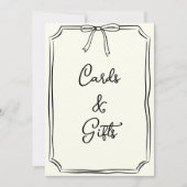 Hand getrokken boog Coquette Chic Kaarten en gesch (Voorkant)