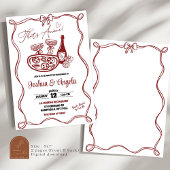 Hand getrokken boog dat is een meer paar Vrijgezel Kaart