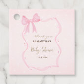 Hand getrokken boog Elegante Lijst Stippen Bedankjes Labels (Voorkant)