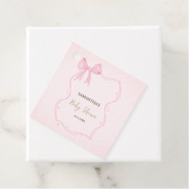 Hand getrokken boog Elegante Lijst Stippen Bedankjes Labels