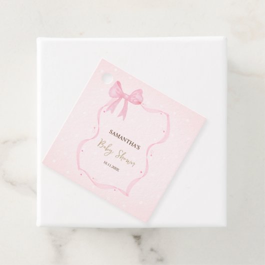 Hand getrokken boog Elegante Lijst Stippen Bedankjes Labels (In situ)