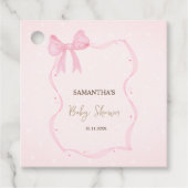 Hand getrokken boog Elegante Lijst Stippen Bedankjes Labels (Voorkant)