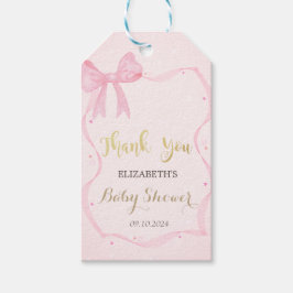 Hand getrokken boog Elegante Lijst Stippen Cadeaulabel