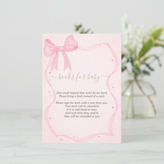 Hand getrokken boog Elegante Lijst Stippen Informatiekaartje (Staand voorkant)