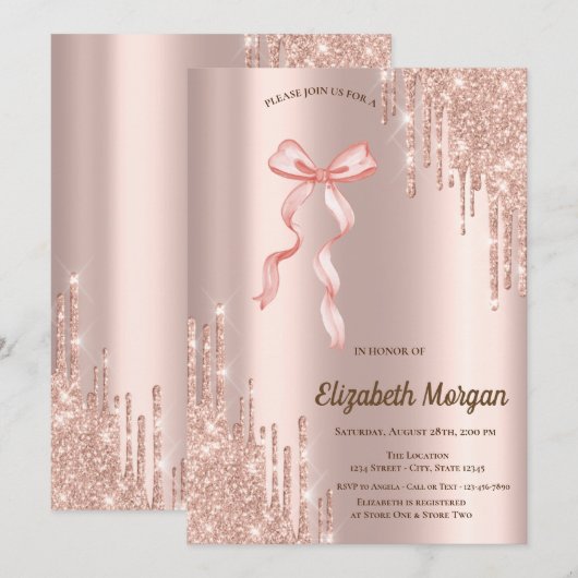 Hand getrokken boog Elegante Lijst Stippen Kaart (Voorkant / Achterkant)