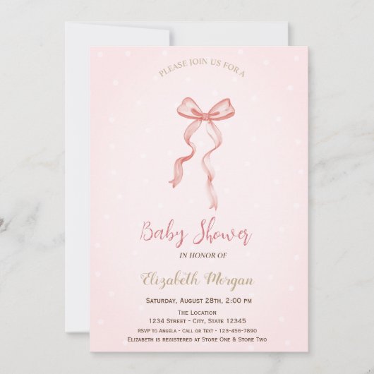 Hand getrokken boog Elegante Lijst Stippen Kaart (Voorkant)