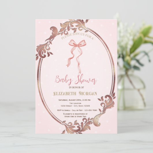 Hand getrokken boog Elegante Lijst Stippen Kaart (Staand voorkant)