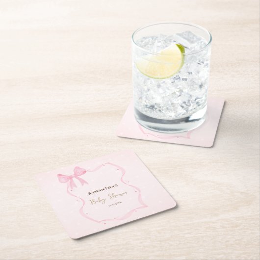 Hand getrokken boog Elegante Lijst Stippen Kartonnen Onderzetters (Insitu)