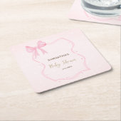 Hand getrokken boog Elegante Lijst Stippen Kartonnen Onderzetters (Schuin)