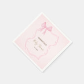 Hand getrokken boog Elegante Lijst Stippen Servet (Hoek)