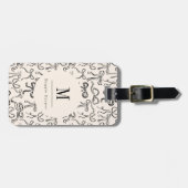 Hand getrokken boog gepersonaliseerd Bagagelabel (Voorkant horizontaal)