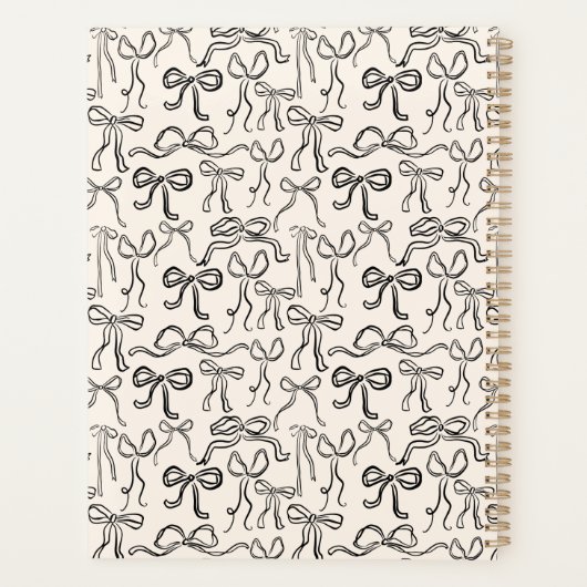 Hand getrokken  boog gepersonaliseerd planner (Achterkant)