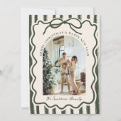 Hand getrokken boog Lijst grillige foto kerst Feestdagenkaart (Voorkant)