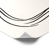 Hand getrokken boog lijst vrijgezellenfeest welkom poster (Hoek)