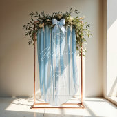 Hand getrokken boog & lint bruiloft monogram Welko Acryl Bord