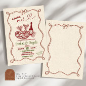 Hand getrokken boog Perfect paar paar Vrijgezellen Kaart