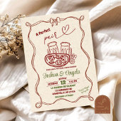 Hand getrokken boog Perfect paar paar Vrijgezellen Kaart