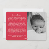 Hand getrokken boom met kaarsen vakantie fotokaart feestdagenkaart (Achterkant)