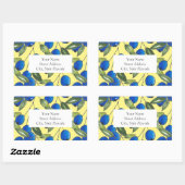 'Hand getrokken bosbessen 2 patroon' Etiketten (Vel)