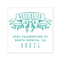 Hand-getrokken Botanische Banner Retouradres