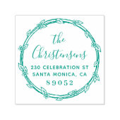 Hand-getrokken Botanische Grens Familie Terugkeera Zelfinktende Stempel (Design)