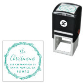 Hand-getrokken Botanische Grens Familie Terugkeera Zelfinktende Stempel (In situ)