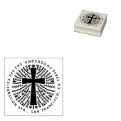 Hand getrokken Botanische Kruis Familie Terugkeera Rubberstempel (Gestempeld)