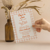 Hand getrokken broodje in de oven Cupid Angel Baby Kaart